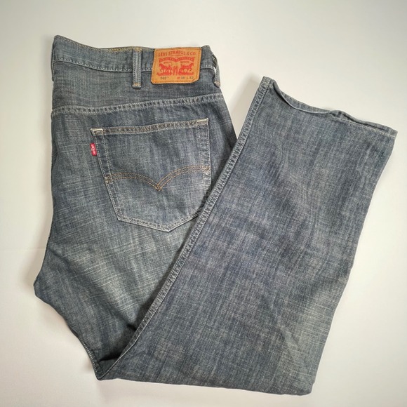 Levi's Other - Levi's‎ 569 Loose Straight Jeans Gray Wash Denim Comfort Fit W38 L32